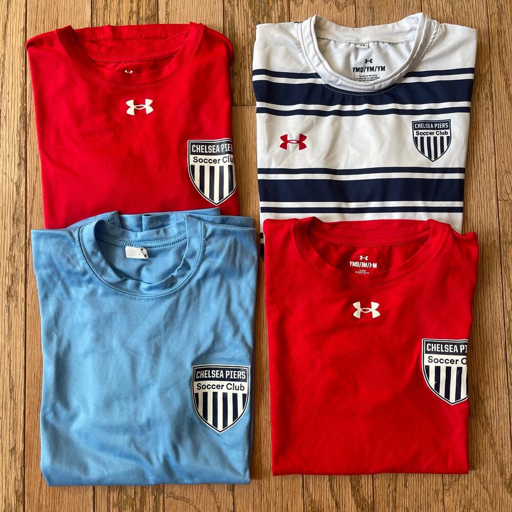 Under Armour Youth Boys Chelsea Piers Soccer Jersey Lot Size M